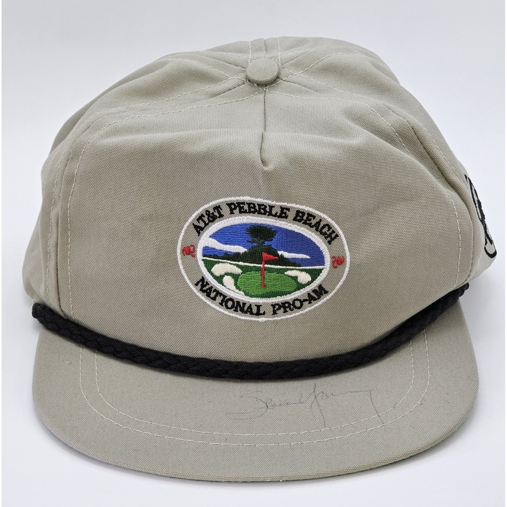Vintage AT&T Pebble Beach PRO-AM Hat Autographed By‎ HOF QB Steve Young 49ers